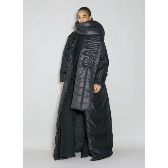 Saint Laurent Accessories - NEW SIGNATURE SAINT LAURENT PUFFER SCARF IN NYLON BLACK